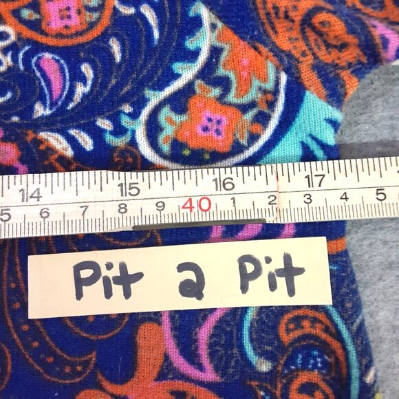 WinWin Flare Bottom Tunic S-M Peasant Gypsie Hippie Flare Sleeve Pullover V-Neck - Picture 9 of 9